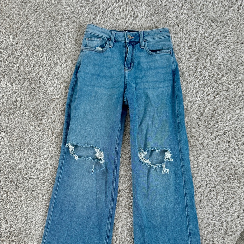 Women’s Hollister High-Rise Ripped Vintage Baggy Jeans | Size 0